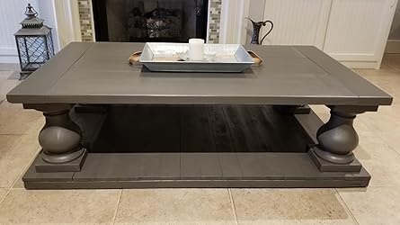 Elegant Antique French Balustrade Wooden Coffee Table