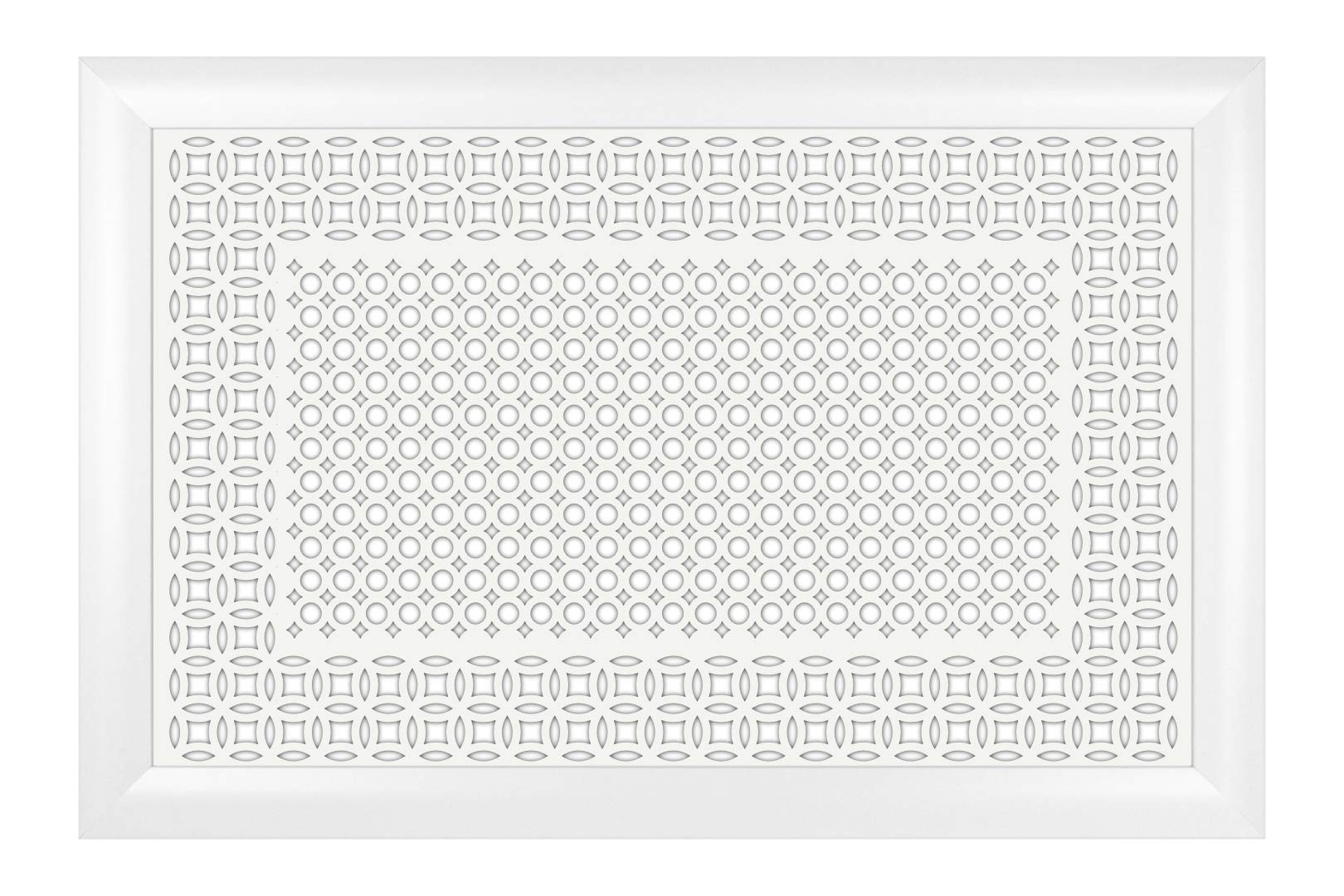 copritermosifoni griglie di ventilazione in legno MDF/faggio, copritermosifoni in bianco (Susanna/Circo M 90x60cm) copritermosifoni largo 120cm casa di campagna