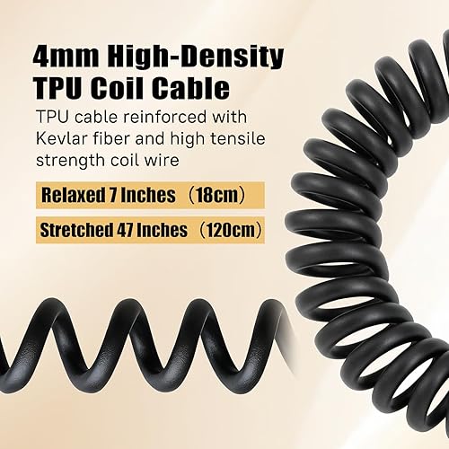 Miniatura 8 de WODASEN Micrófono de altavoz de radio impermeable Walkie Talkie Micrófono de mano para Retevis Ailunce HD1 RT29 RT47 RT47V RT48 RT82 RT83 RT87 NR30