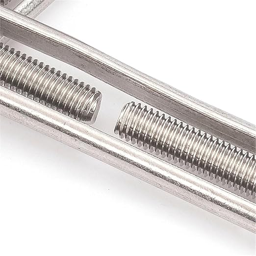 Tensor de cable de acero inoxidable 316, tipo gancho-gancho, M4, para tensar cables y cuerdas miniatura 4
