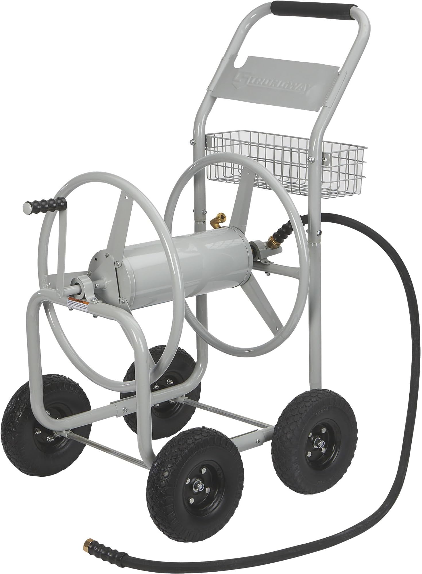 Strongway Garden Hose Reel Cart - Holds 400ft. of 5/8in. Hose
