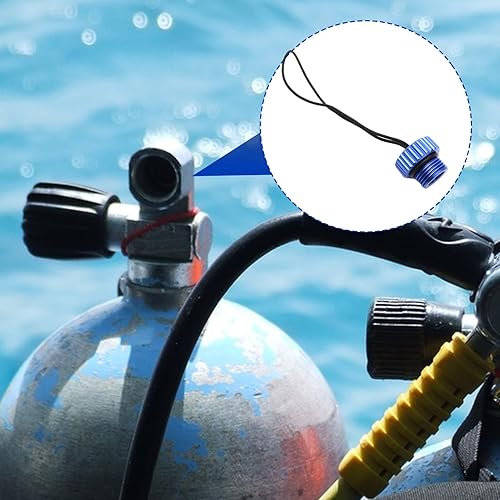 Miniatura 2 de passi Cubierta de válvulas de tanque - Cubierta de tapón antipolvo adjunta con cuerda  Regulador de válvulas de tanque DIN de buceo, cubierta
