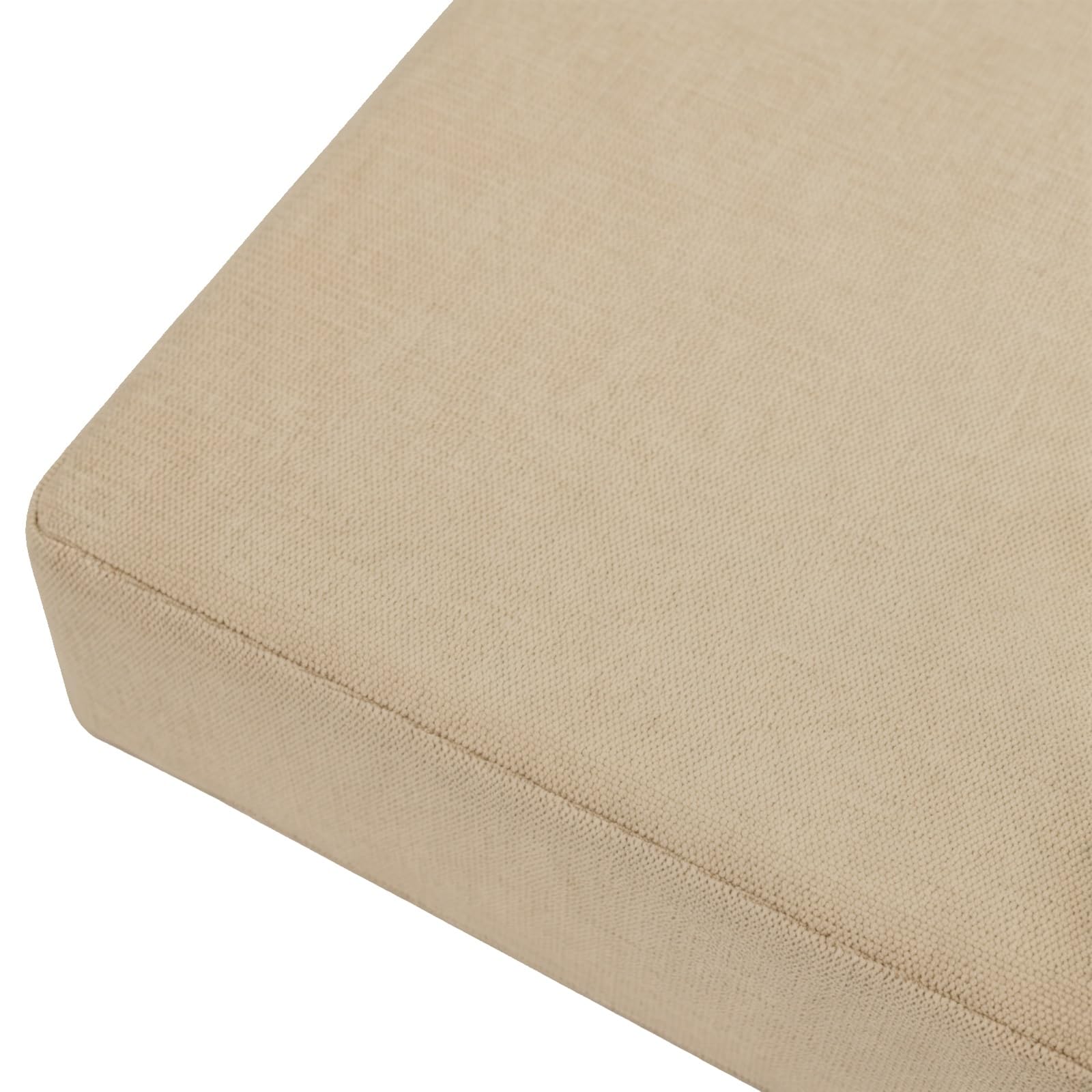 TRQQWEQQ Bench Cushion for Indoor/Outdoor 3cm Thick Chenille Non-Slip Furniture Replacement Cushion Washable Swing Bench Cushions with Buckle Straps and Zipper for Patio Garden Porch(Camel,12x42in)