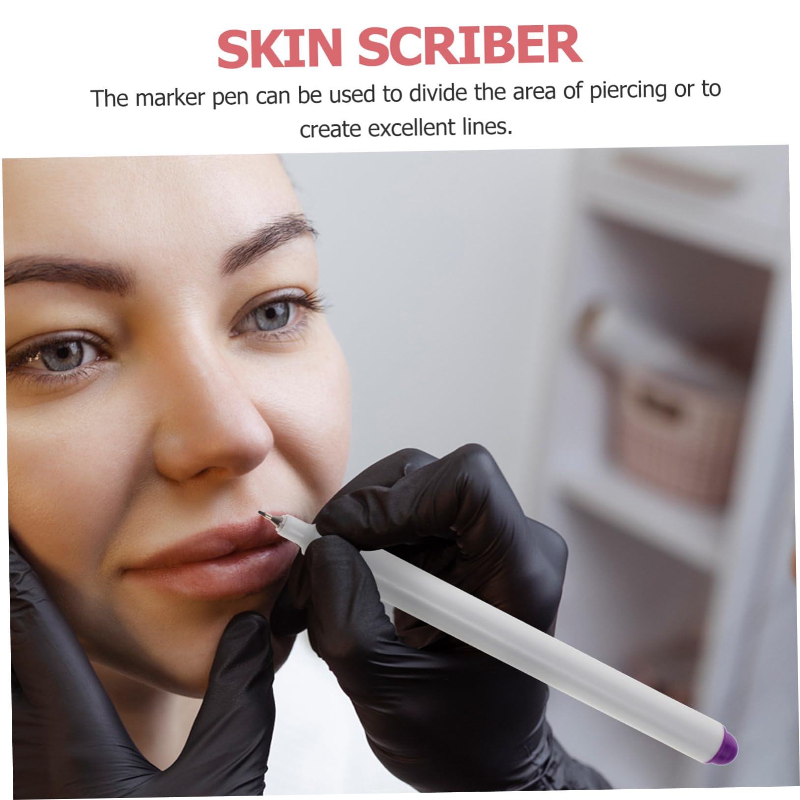 Gatuida 9sätze Hautmarkierungsstifte Mit Lineal Multifunktionale Augenbrauen-positionierungsstifte Für Präzise Markierungen Und Tattoo-anwendungen Für Make-up-künstler Und