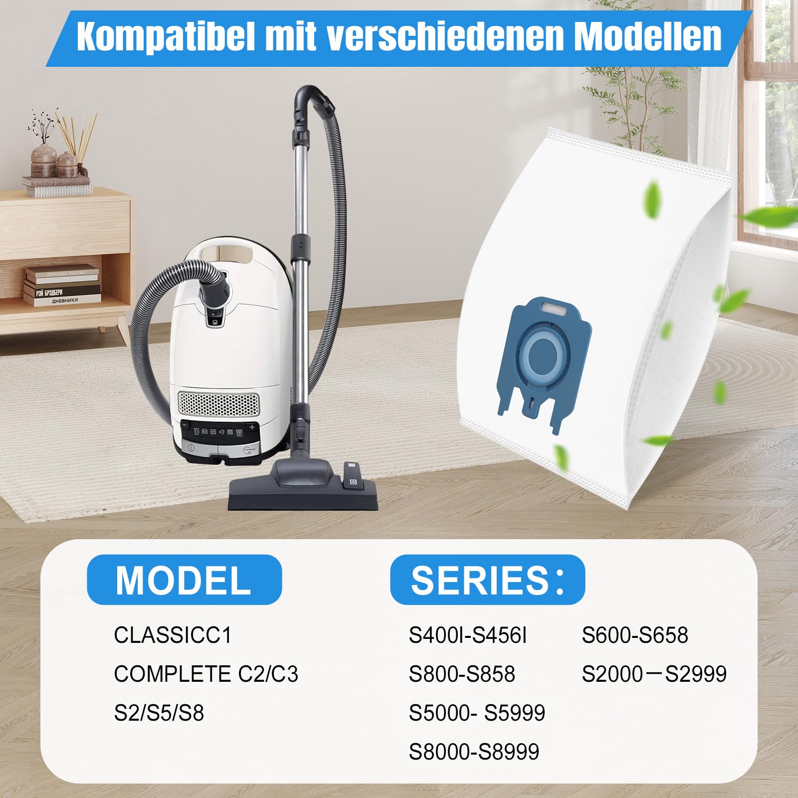 Confezione Da 16 Sacchetti Aspirapolvere Miele Tipo GN Con Filtro - Compatibili Con Modello GN