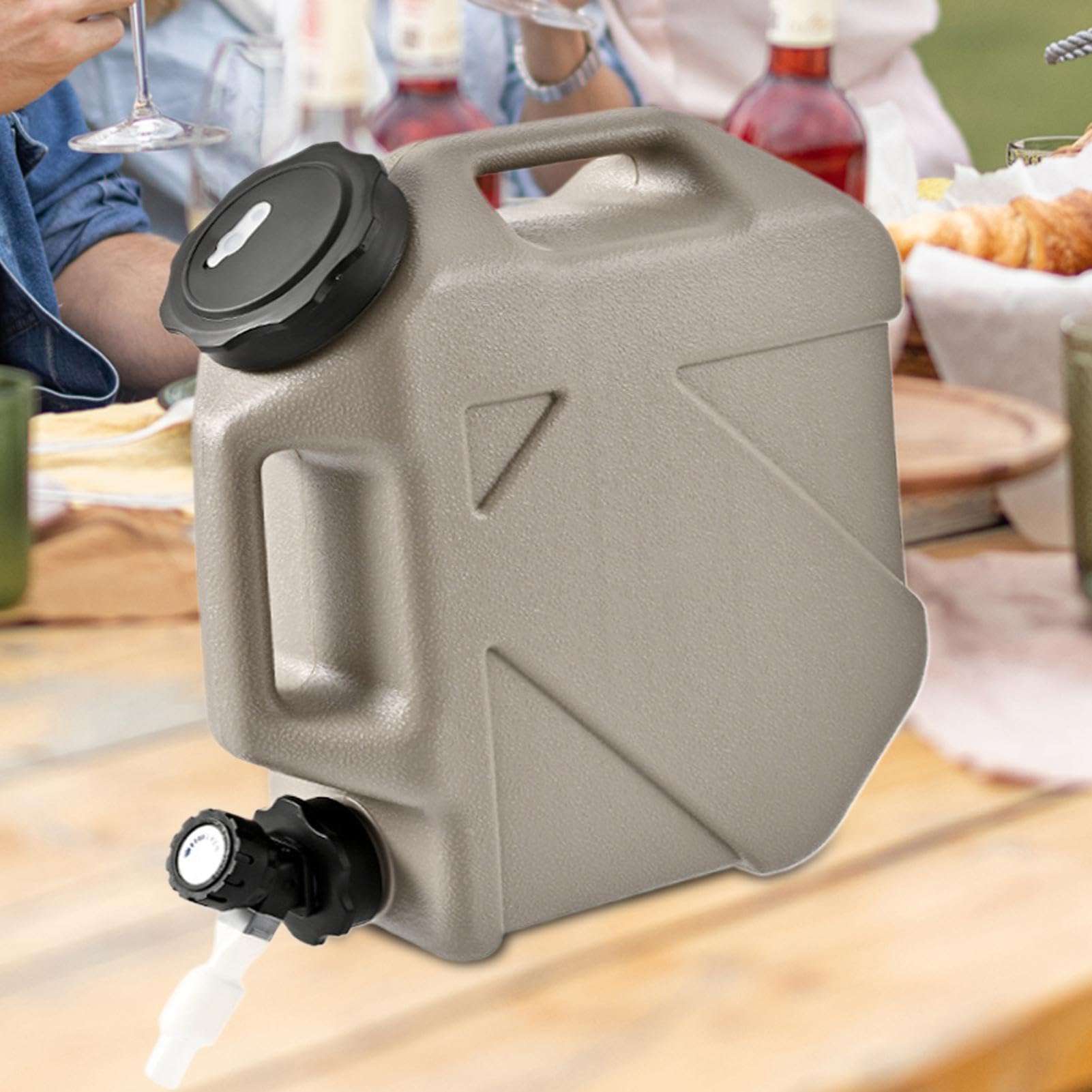 Jarra de almacenamiento de agua, recipiente de agua para acampar con grifo, Contenedor de almacenamiento de agua de 10 L con grifo - Camping sin fugas para picnics, barbacoas suministros