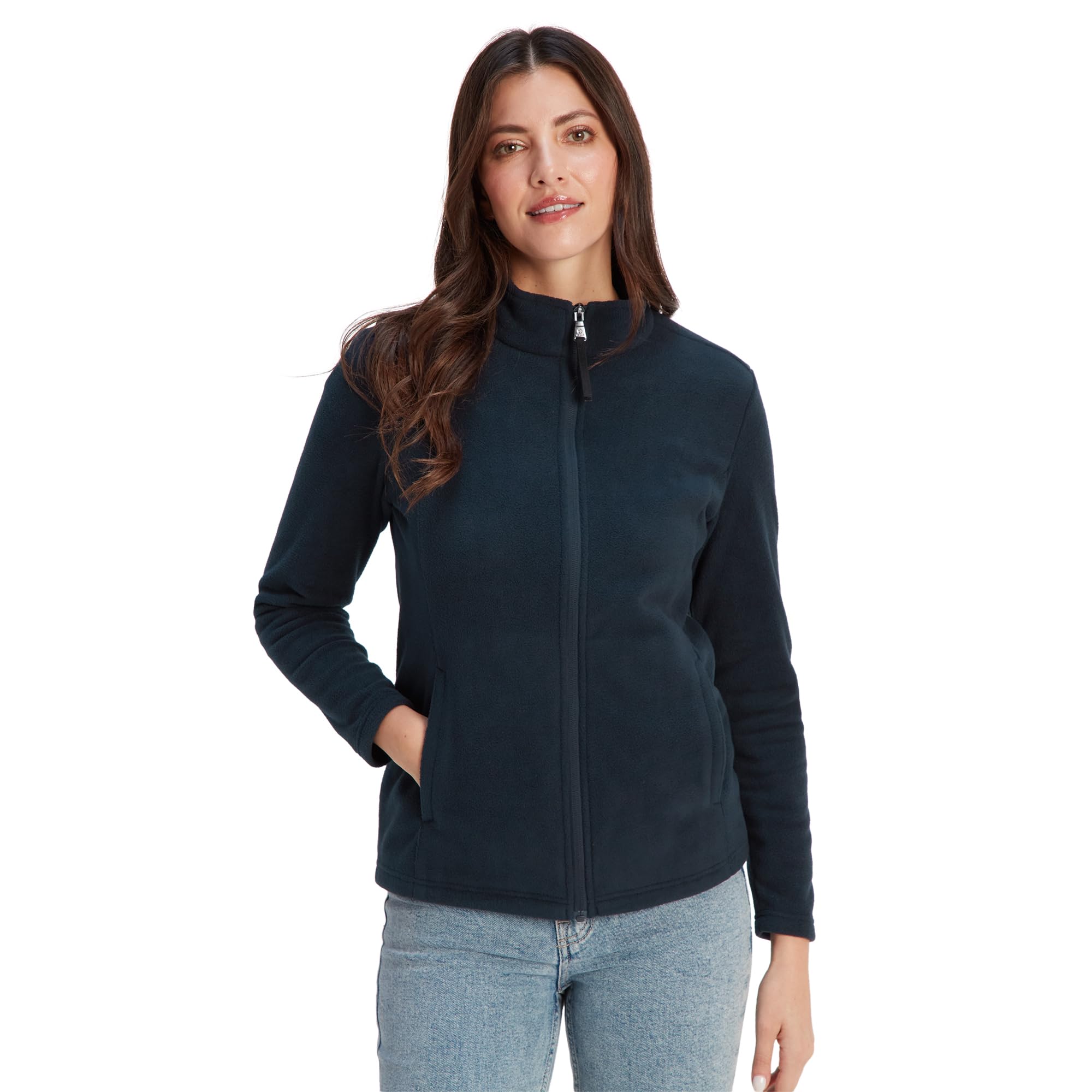 TOG24 Revive Womens Fleece Jacket. Womens Fleece Made From 100% Recycled Polyester With Full-Zip. Womens Fleece Jacket With 2 Lower Pockets, Lightweight, Warm & Anti-Pill Fabric