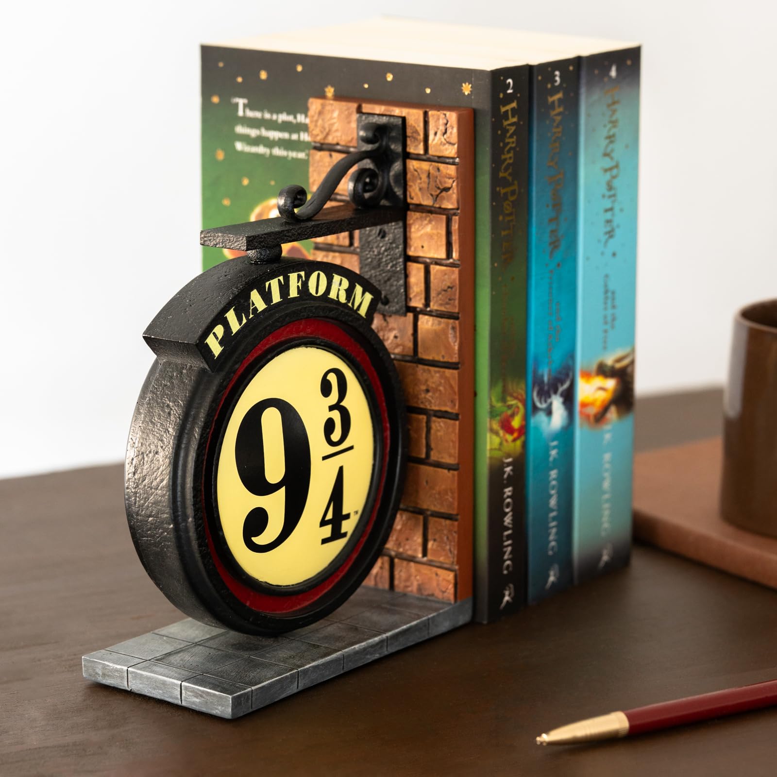 Grupo Erik Fermalibri Harry Potter - Ferma Libri per Libreria in Resina per Harry Potter Libri 13 x 18 x 6,6 cm | Reggilibri: Regalo Harry Potter Gadget