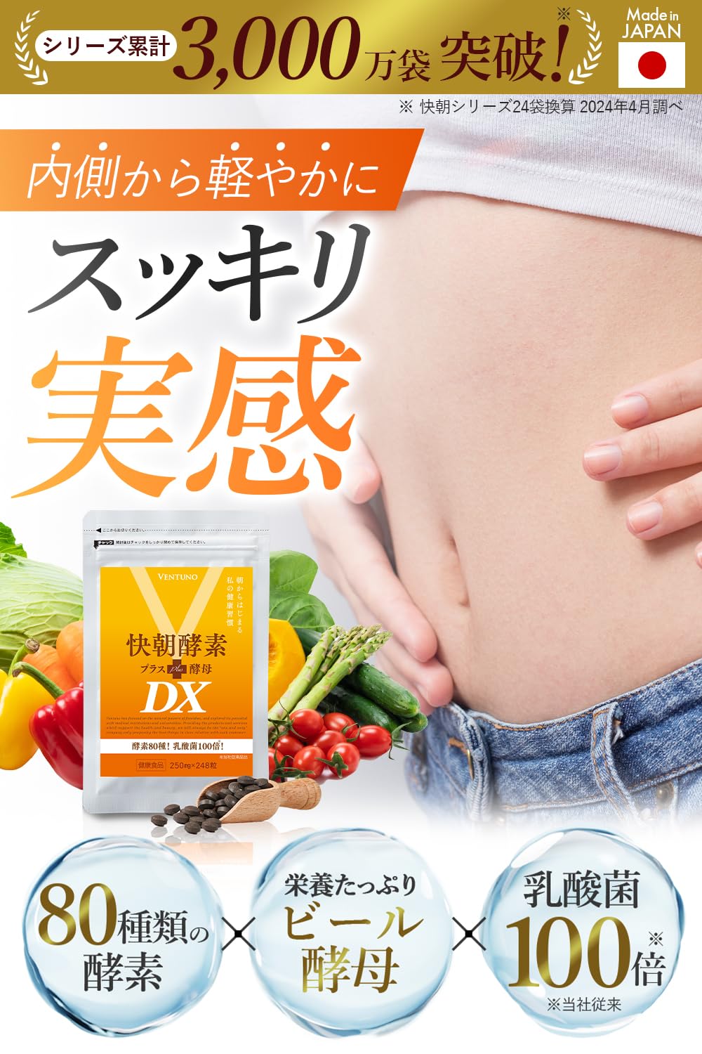 Amazon | 酵素サプリ 【 快朝酵素プラス酵母DX 248粒 2袋セット 約4か