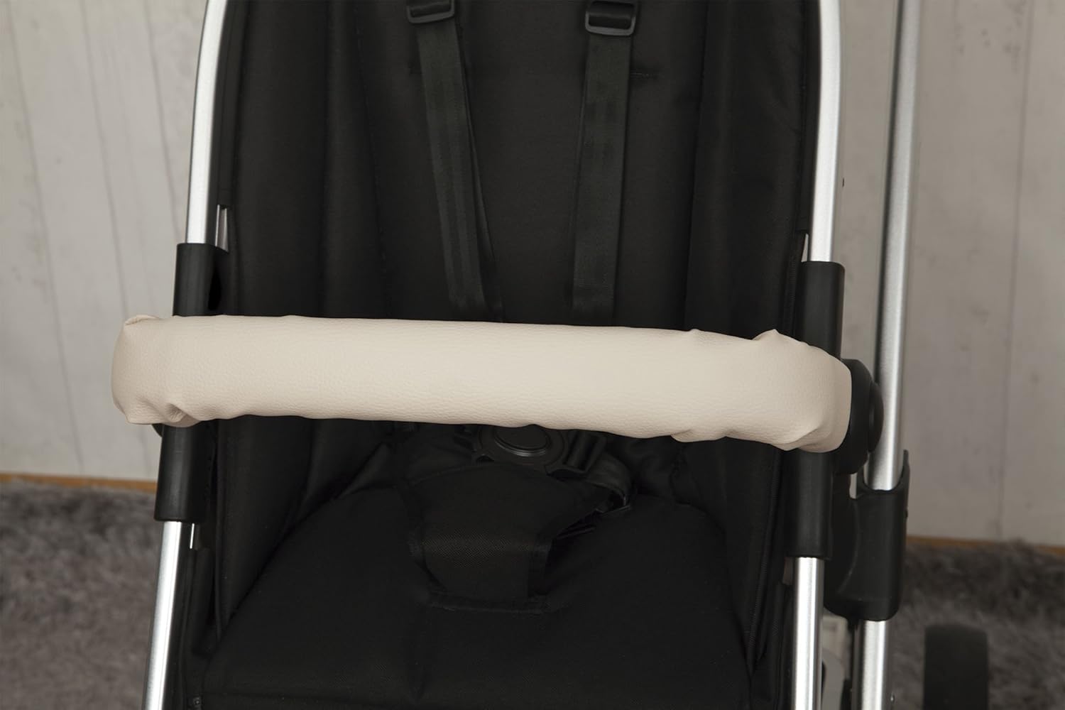 Babyline 30000001 – Pushchair Bar Cover, Beige