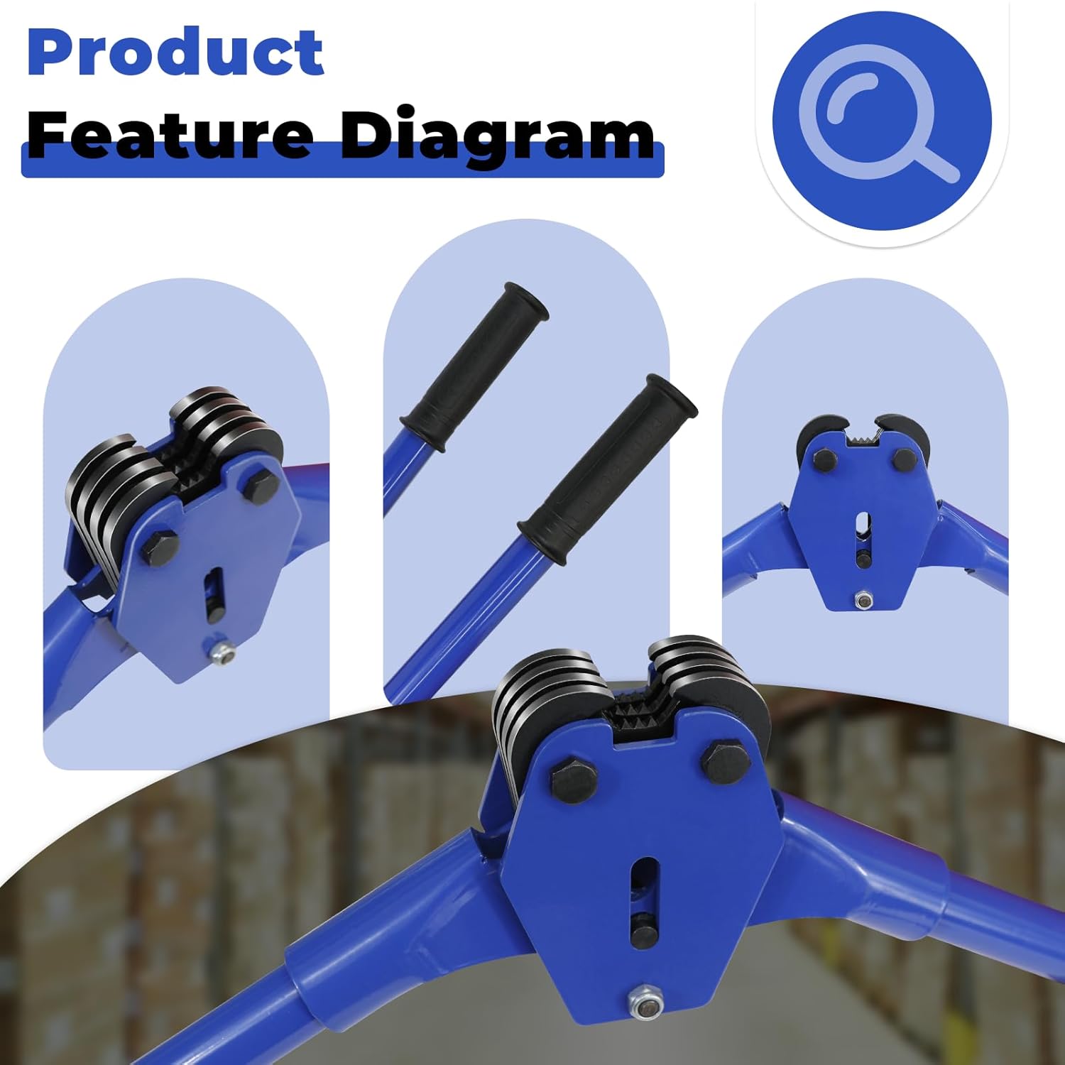 Strapping Sealer/Crimper for 1/2" Polypropylene (PP) Polyester Strapping Band Manual Banding Tool with 20.5" Extended Handle