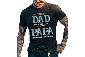 Personalized Dad Shirt: Perfect Fathers Day Gift with Names