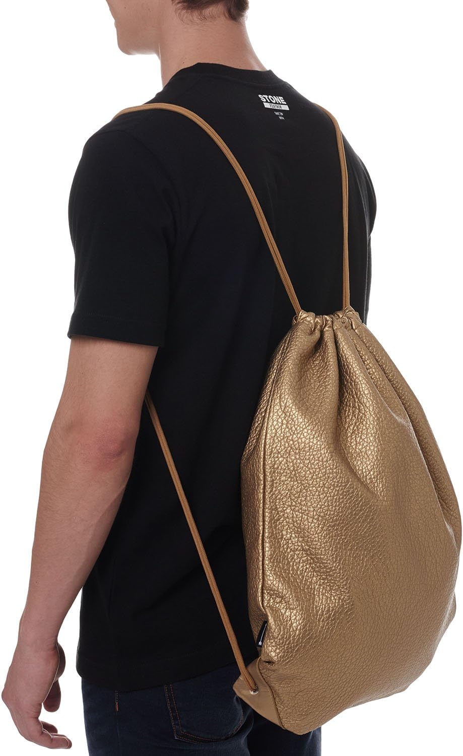 STONEFEATHER Stone Feather Drawstring Backpack Gym Sack Pack