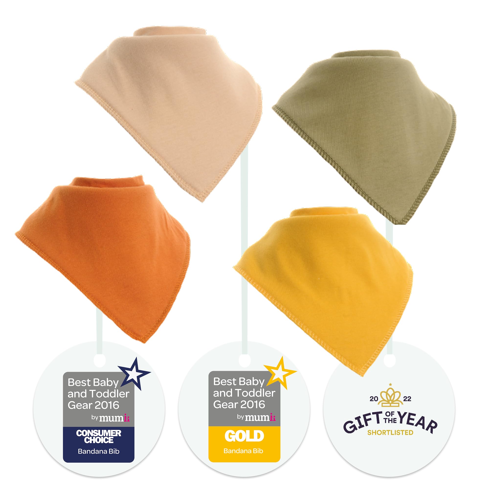Bandana Dribble Bibs - Cotton Front Baby Bibs Newborn to 24 Months - Newborn Baby Gifts - Bibs For Comfortable Kids — view 2