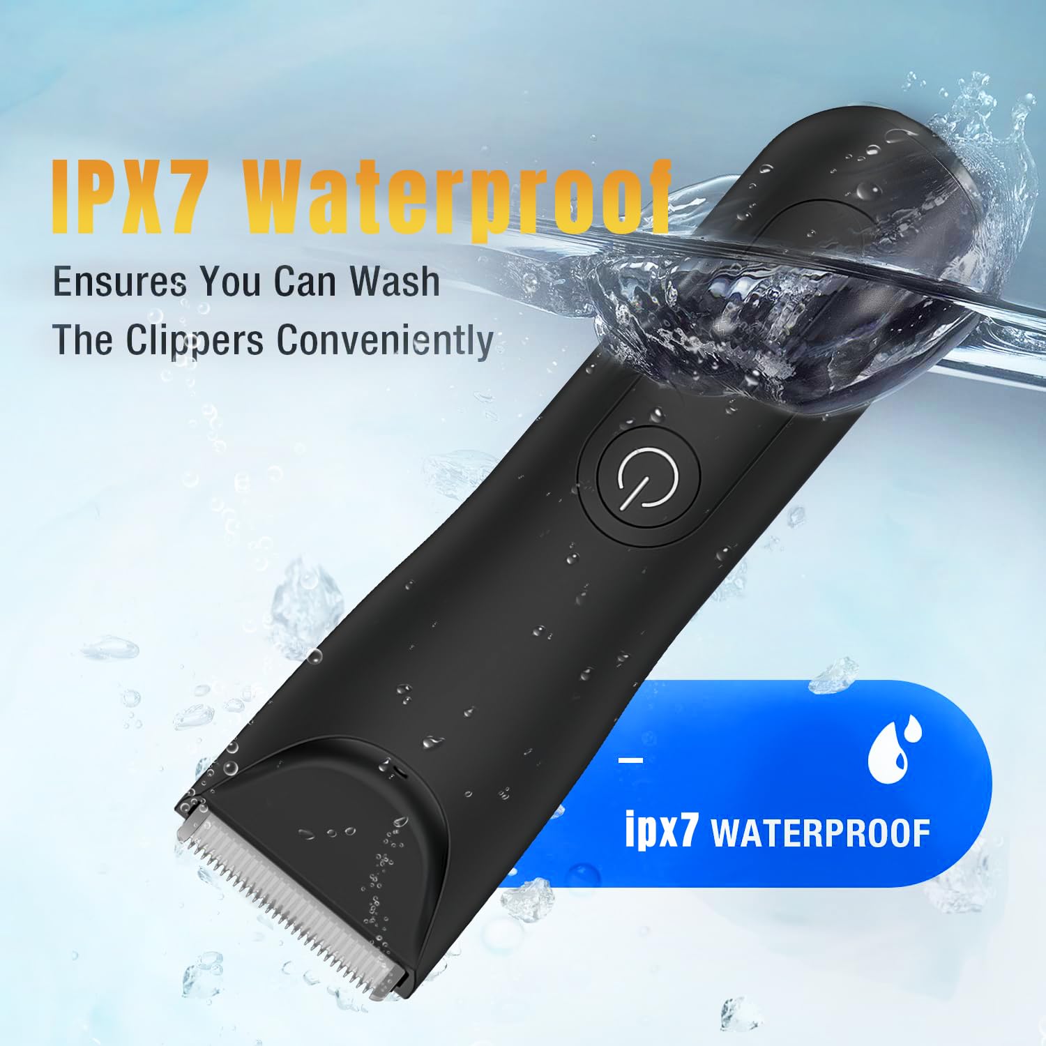 2-in-1 Men's Head and Body Shaver Grooming Kit, IPX7
