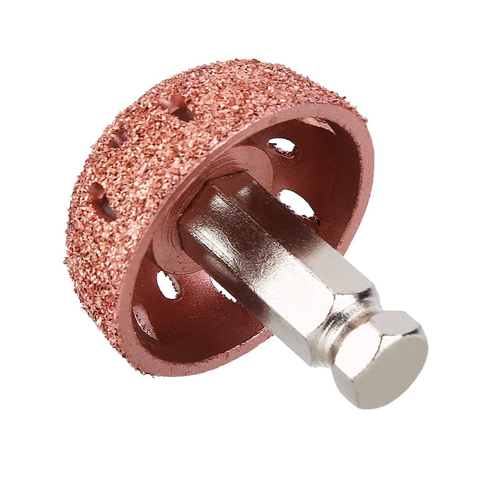 Kodrily 1Pcs Tire Buffer Wheel, 38-40mm Tire Grinding Head, Tungsten Tire Buffing Wheel 1.5IN, 70 Coarse Grit Buffing Wheel with 0.35IN Linking Rod