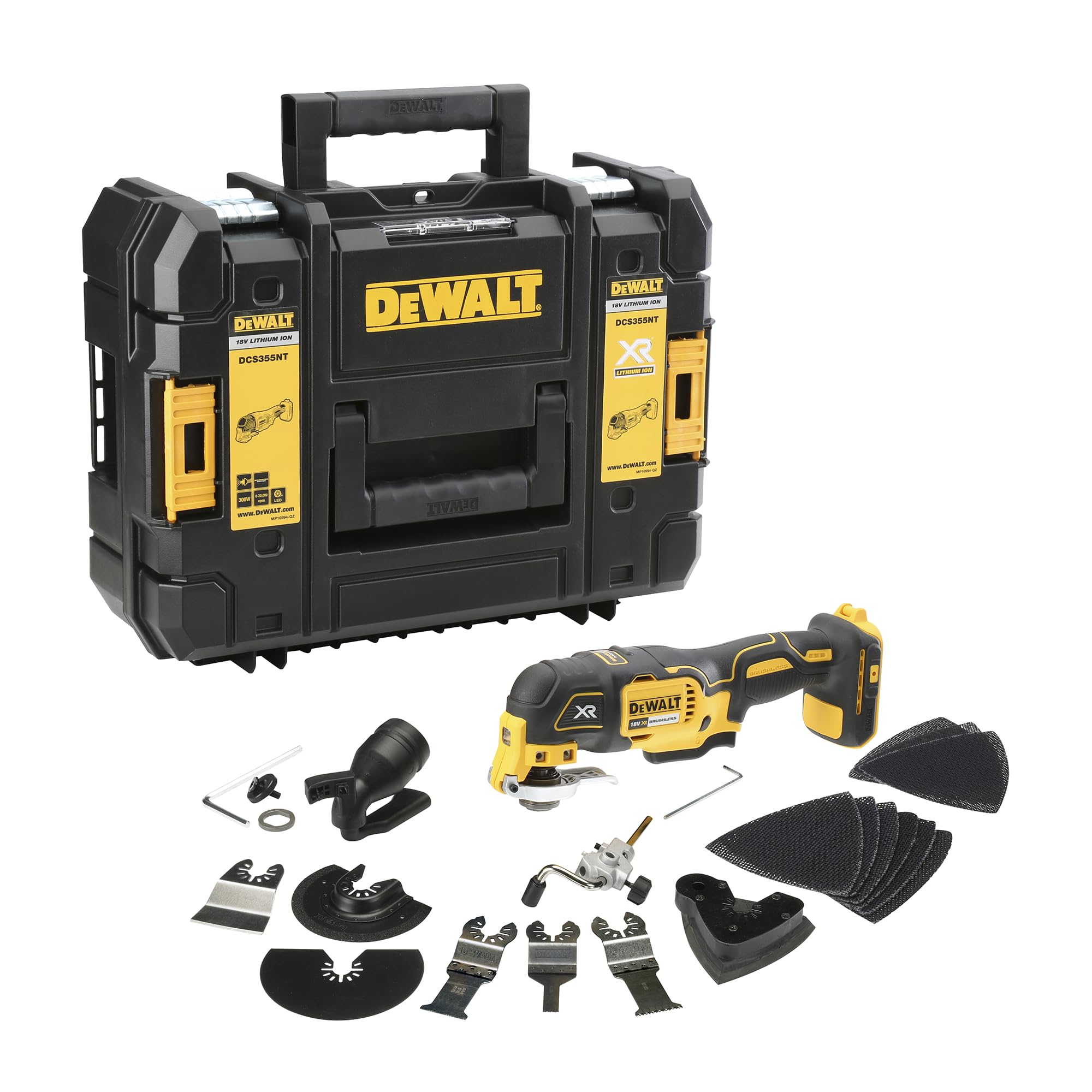 DEWALT Herramienta oscilante sin escobillas 18 V XR, única herramienta en T-​STAK, DCS355NT-​XJ