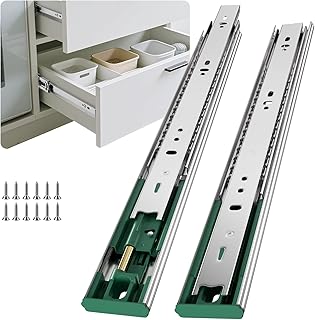 4 Pairs Soft Close Drawer Slides 22 Inch Full Extension Dresser Rails He...