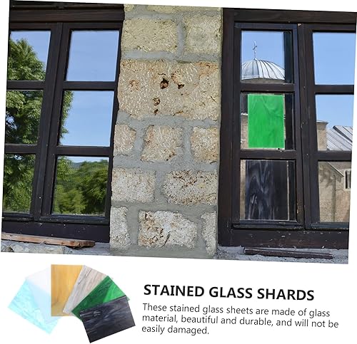 Miniatura 4 de COHEALI 6 hojas de colores de Mica Flakes House Gadgets para la casa, suministros de pintura de pared, decoración del hogar, azulejos de cerámica