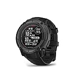 Garmin Instinct 2X Solar - Tactical Edition, Rugged GPS Smartwatch, Built-in Flashlight, Ballistics Calculator, Solar Charging Capability, Black Tactical Edition Black