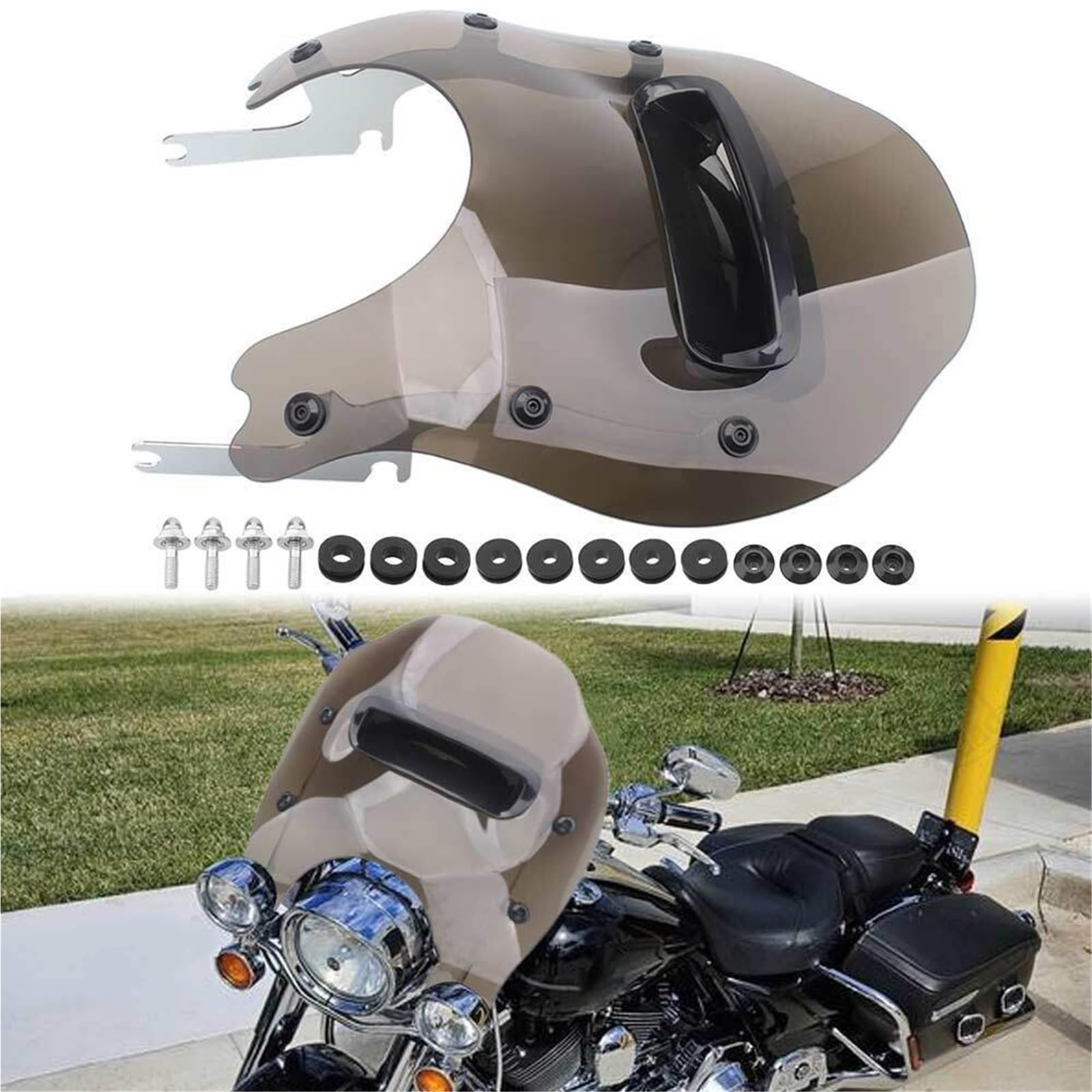 Szybka szyba motocyklowa Pasuje do wersji specjalnej Harley Road King | FLHRXS 2021-2025 Zestaw owiewek motocyklowych 14" do szyb przednich(A)