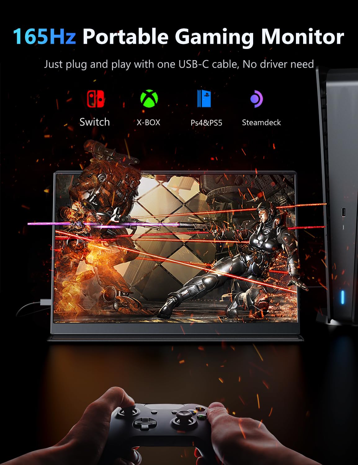 165Hz Portable Gaming Monitor 16