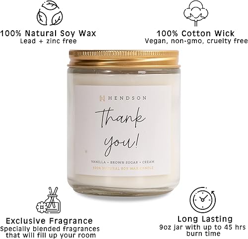 Miniatura 3 de Regalos de agradecimiento para mujeres, velas de agradecimiento para amigas, compañeros de trabajo, jefe, empleada, mamá, anfitriona, velas