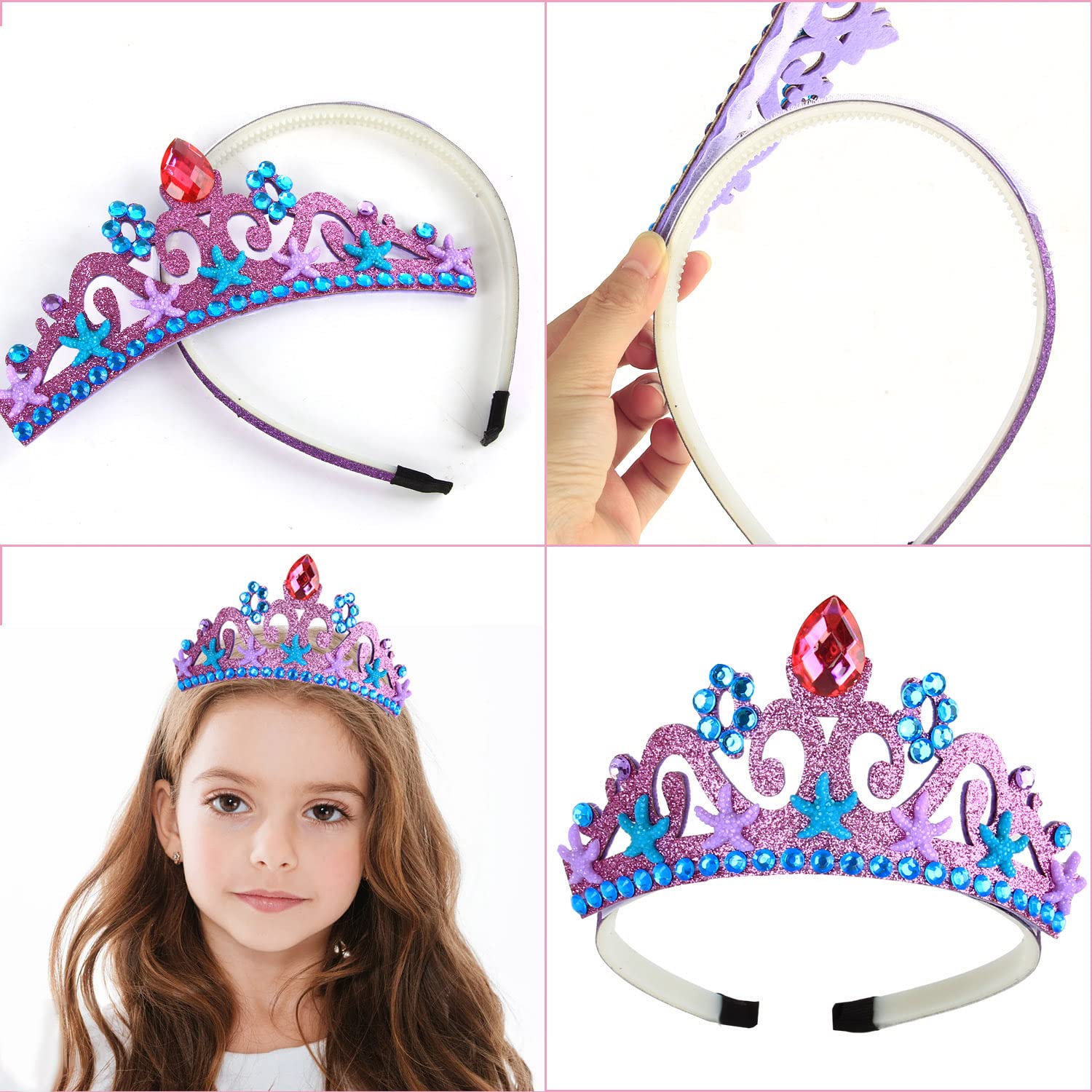 M MUNCASO Ragazze Fata Costume Fancy Dress Up Set di costumi da farfalla Principessa Abito Set di costumi in tulle con ali di farfalla, bacchetta magica e set di cerchietti per bambine 3-8 anni