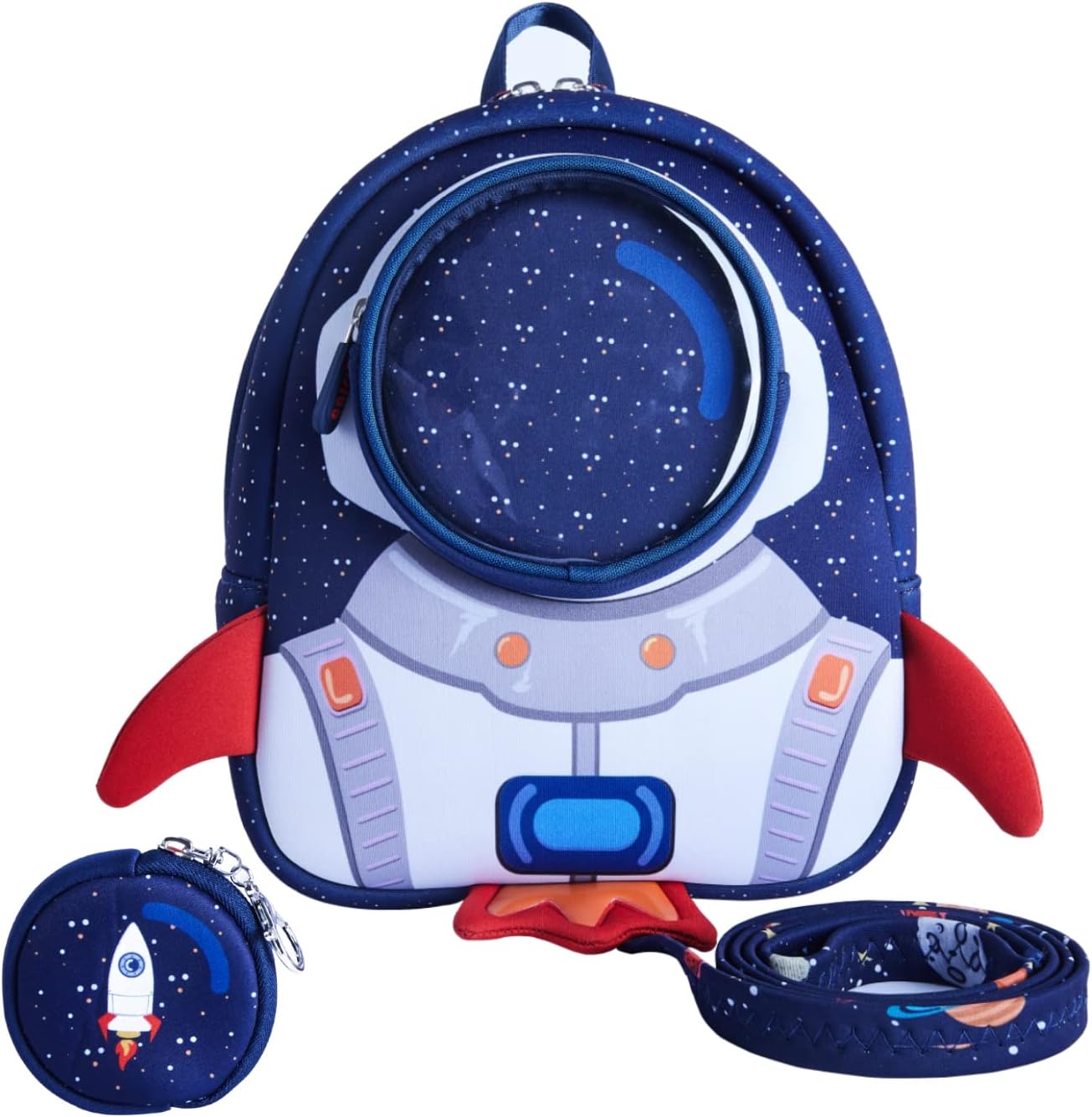(Rocket with Safety Leash(3-9 Years)) - Rocket Toddler Backpack with Leash,3-9 Years Anti-lost Kids Backpack,Children Backpack for boys girls - One Size