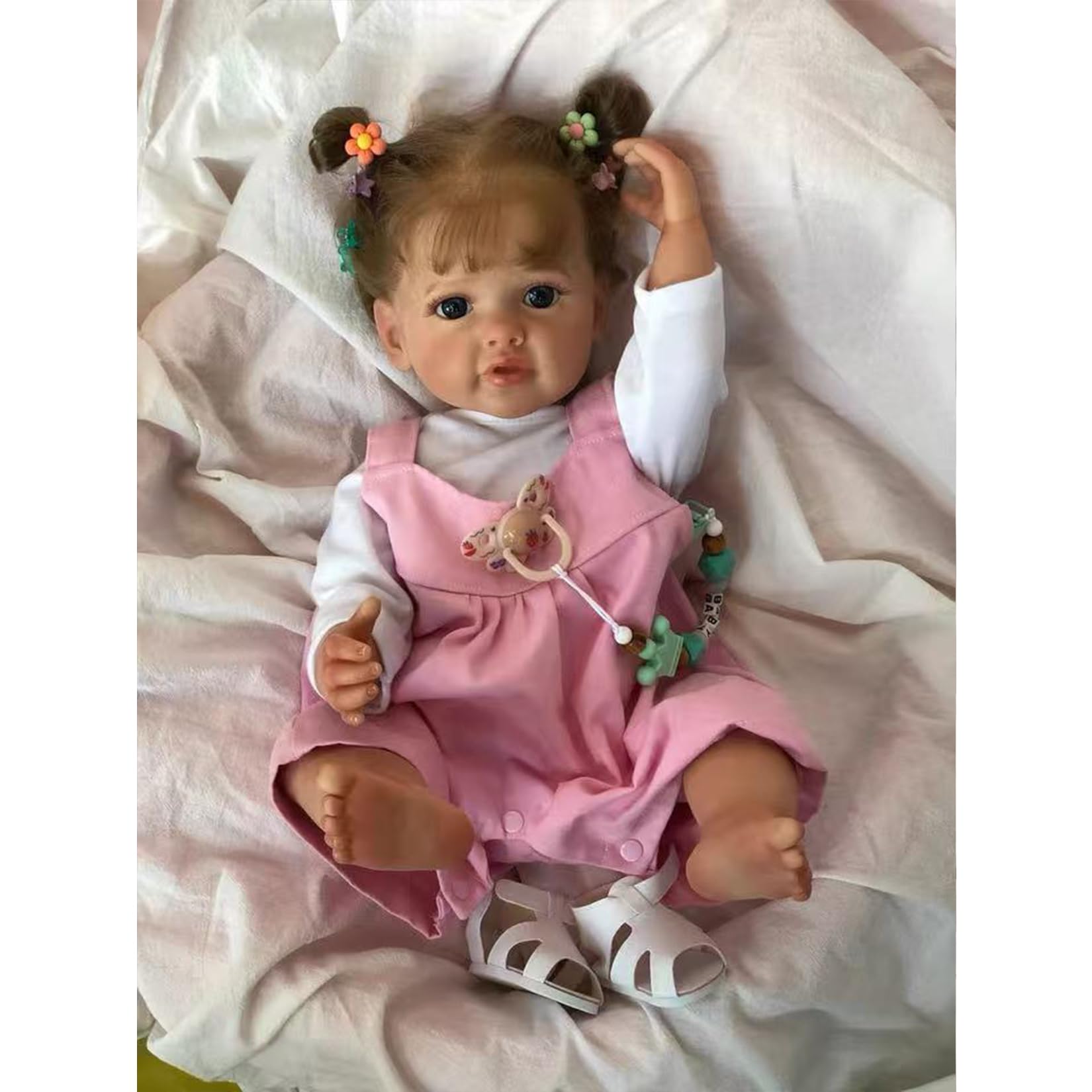 TKYFOYS 22 Inch 55cm Reborn Baby Dolls Silicone Full Body Handmade Xmas Gift Reborn Toddler Newborn Dolls Boy Girl Toy Gift - Image 2