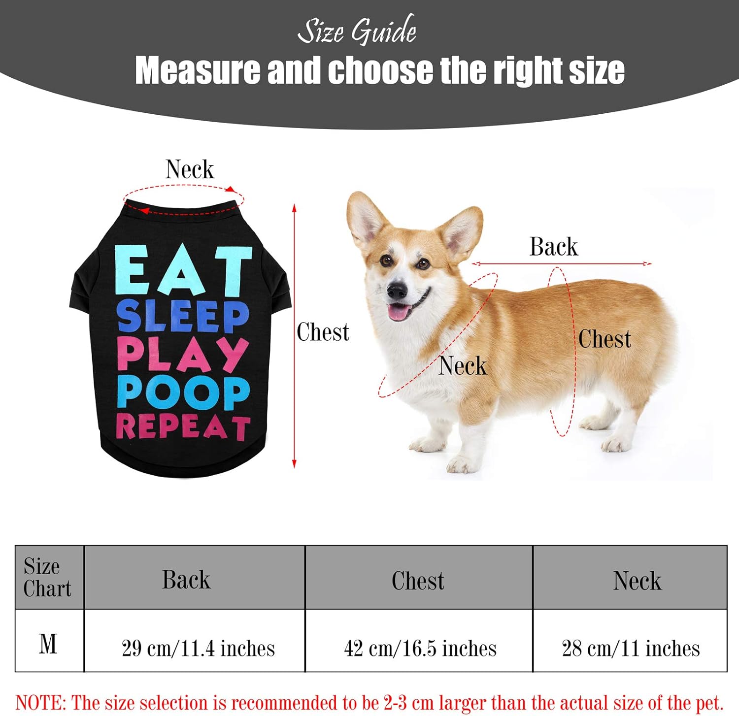 RUODON 8 Pieces Pet Breathable Shirts Printed Puppy Shirts Pet Sweatshirt Cute Dog Apparel Puppy Dog Clothes Soft T-Shirt for Pet Dogs and Cats (Medium) : Pet Supplies