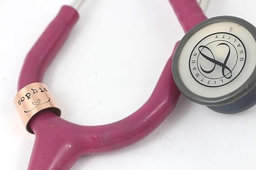 Miniatura 2 de Etiqueta de identificación de estetoscopio  Anillo  Littmann  Charm  Etiqueta de nombre personalizada  Regalo de graduación de enfermera
