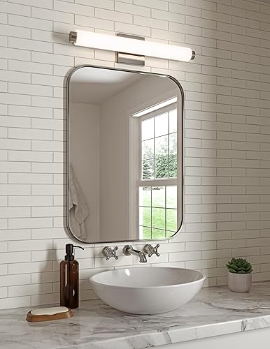 Miniatura 3 de Sonneman SON2432.13 DT - Barra de baño LED de transición, apliques de pared, peltre, níquel, plata