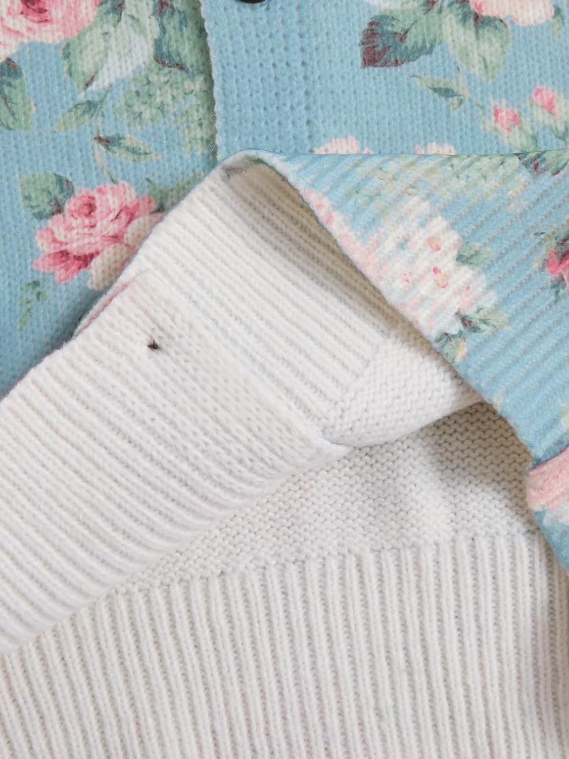 SOLY HUX Women's Floral Print Button Down Cardigan Sweater Lightweight Cozy Fall Outfits Trendy 2025 - Image 4