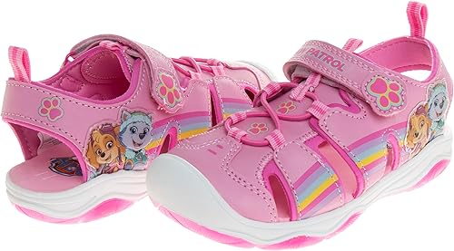 Miniatura 4 de Nickelodeon Zapatos iluminados de Paw Patrol para niñas, sandalias de verano, zapatos de agua para niños, Skye Everest, correa ajustable para playa,