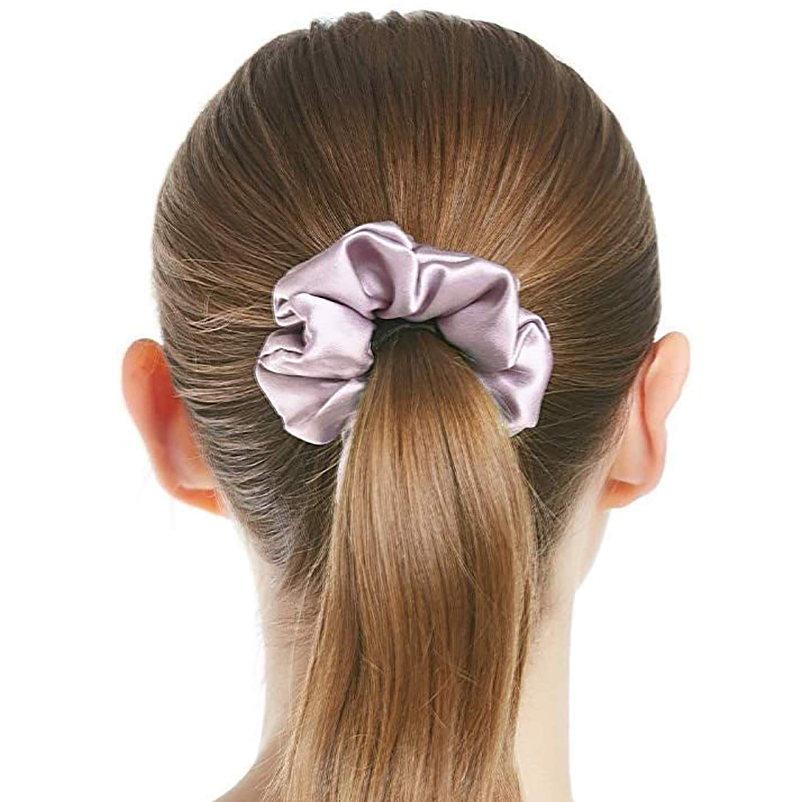ACiyD 1 Stück Reine Seide Scrunchy Regular Scrunchies für Haare Frauen Soft Care Scrunchy Haarschmuck für Frauen