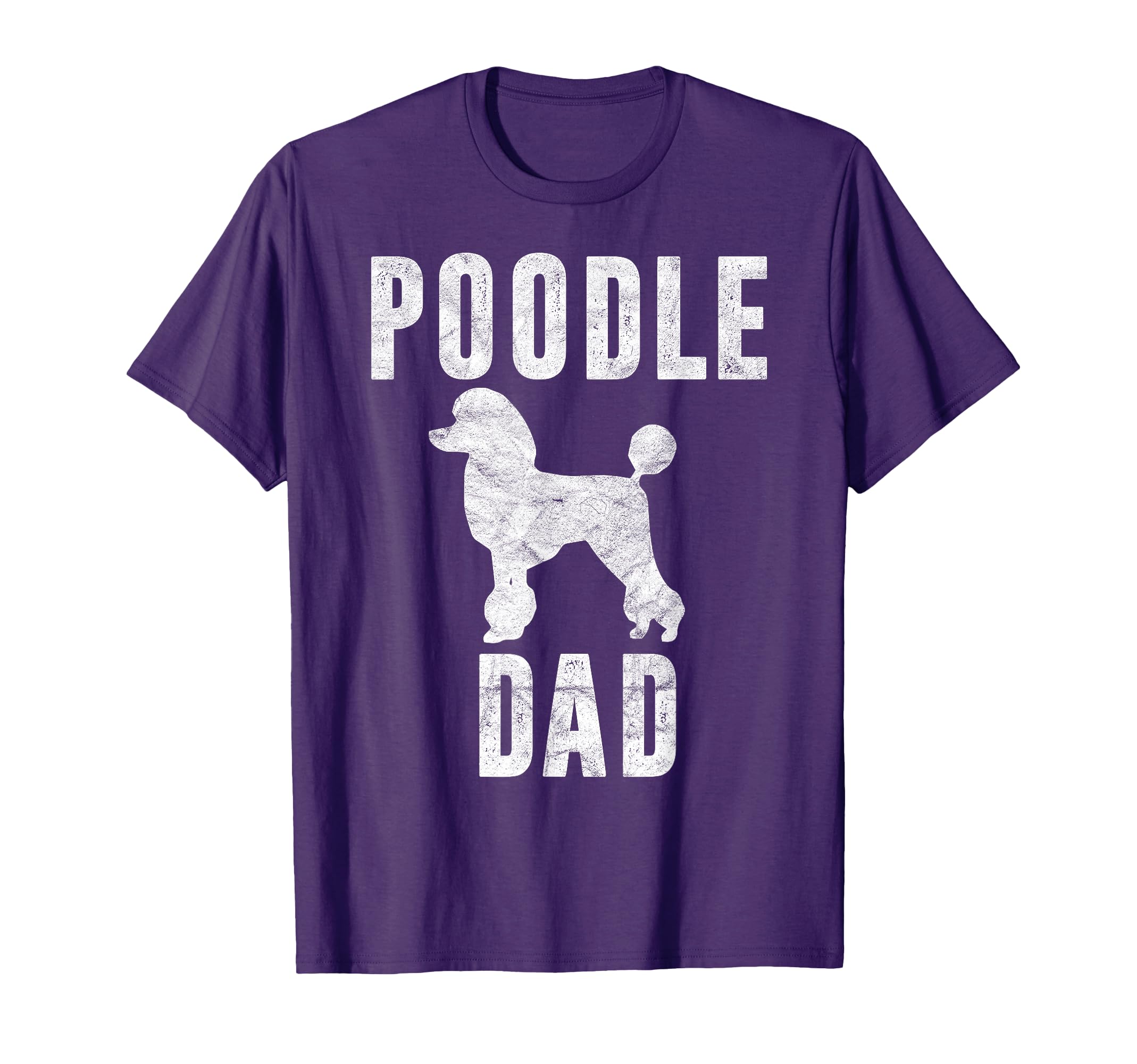 Vintage Poodle Dad Gift Dog Daddy Poodle Father T-Shirt