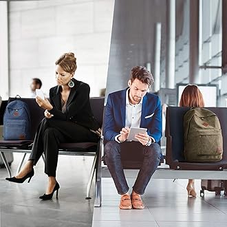 Canvas Vintage Backpack, Lightweight Travel Daypack, Canvas Backpack, Large Capacity, Holds 15.6-inch Laptop, For Work or School, Unisex, armygre