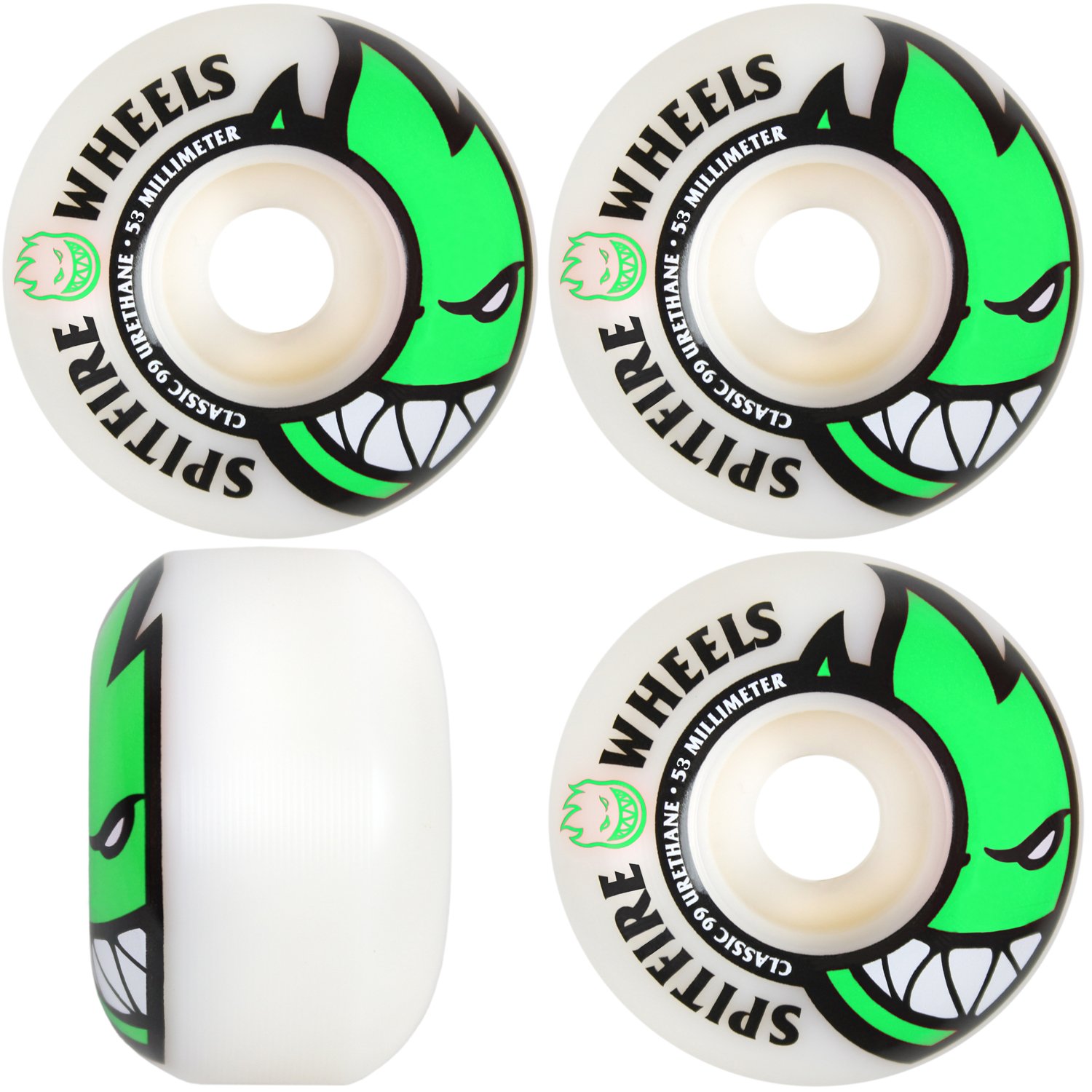 Amazon.com : Spitfire Skateboard Wheels 53mm Bighead with Bones