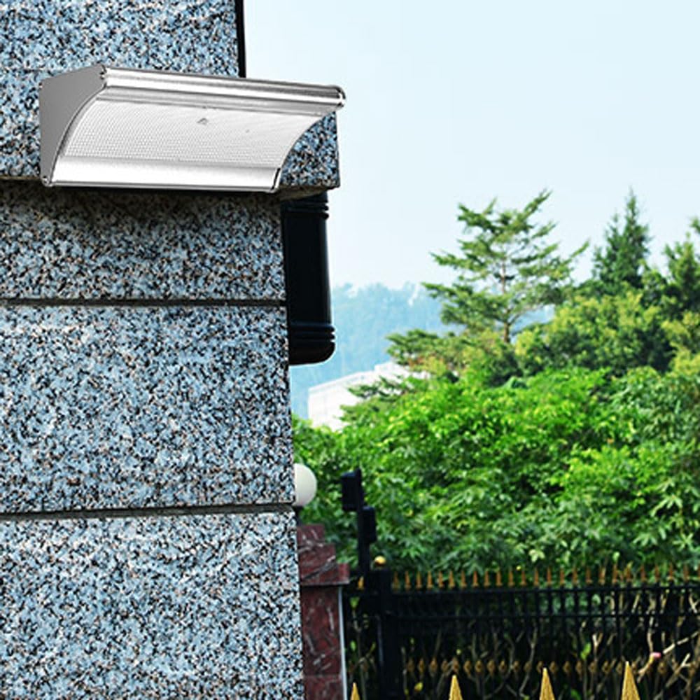 Solarna lampa ścienna zewnętrzna, wodoodporna lampa solarna IP65, do ogrodzeń, drzwi wejściowych, schodów, dziedzińców i ogrodów, kreatywna i spersonalizowana dekoracja