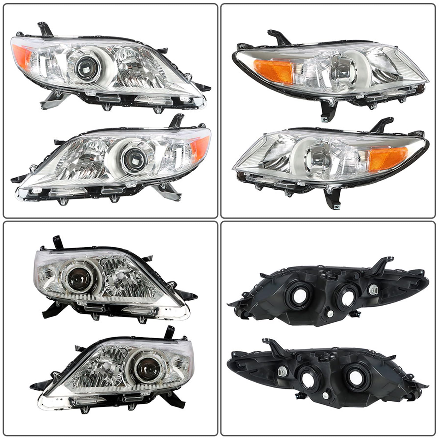 Amazon | GXYWADY ヘッドライト アセンブリ 交換用 2011-2018 シエナ