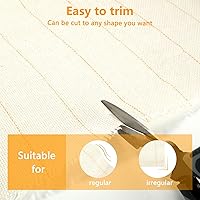 Vista 5 de Paño primario de 82 pulgadas con líneas marcadas Monks Premium Monks tela de costura para pistola de acolchonamiento, punzón de alfombra, aguja