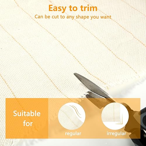 Miniatura 5 de Paño primario de 82 pulgadas con líneas marcadas Monks Premium Monks tela de costura para pistola de acolchonamiento, punzón de alfombra, aguja de