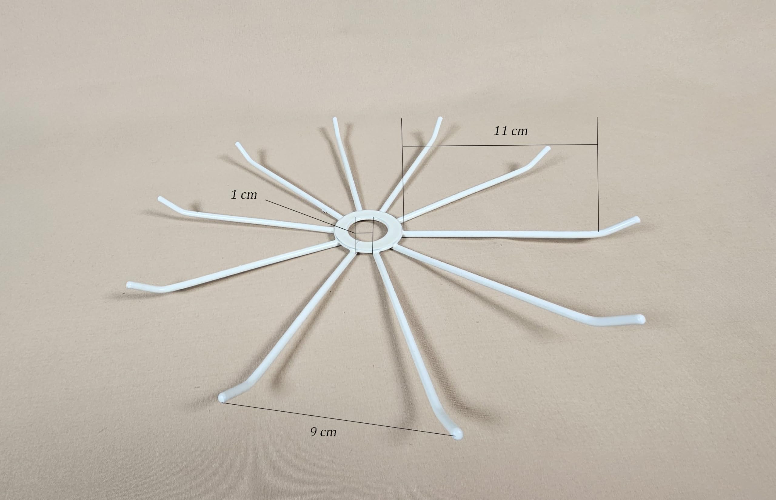 Yudu Espositore a 3 ripiani, in metallo, 73 cm (bianco)