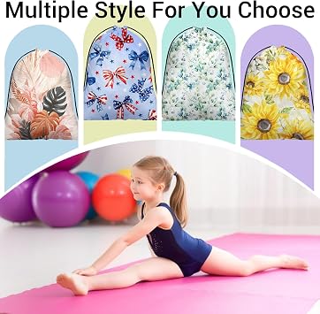 Blue Bowknot Gymnastics Grip Bag American Patriotic Small Gym Athlete Bags for Outdoor Sports