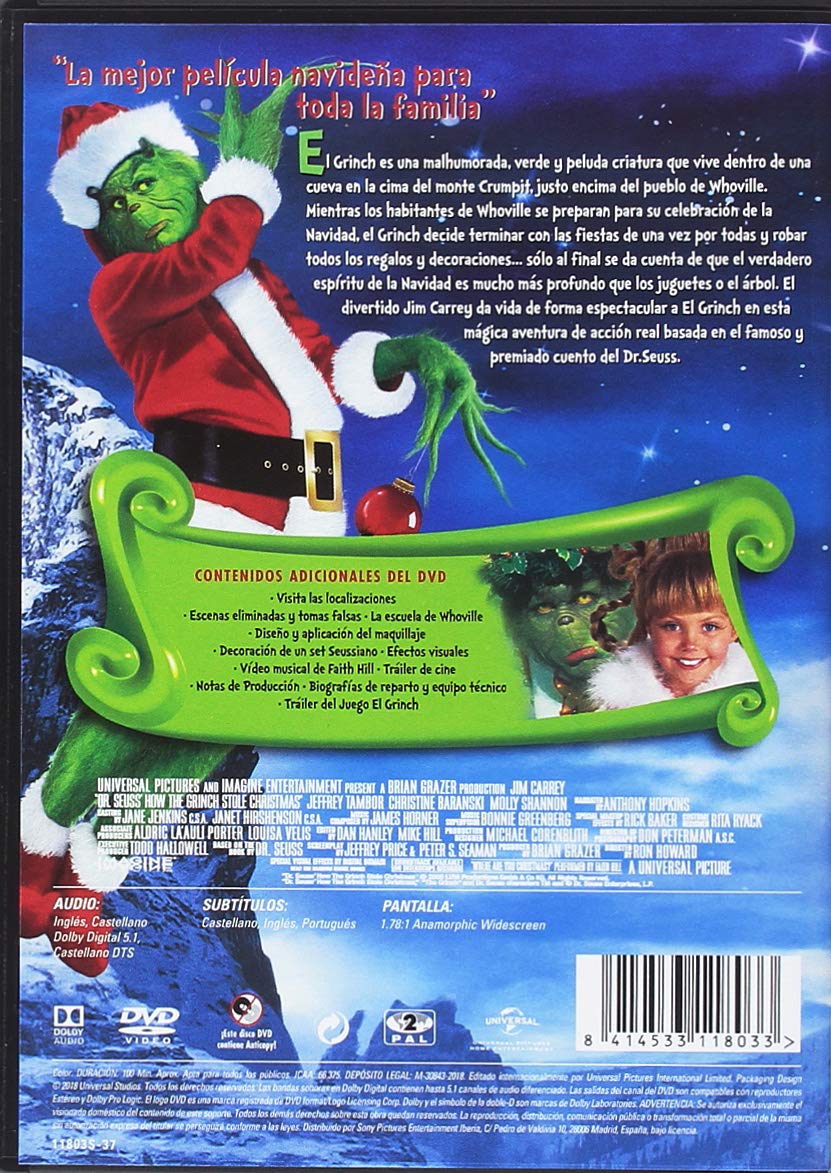 El grinch - Edición 2018 - DVD
