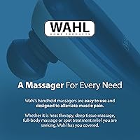 Vista 7 de Wahl Deep Tissue Corded Long Handle Percussion Massager, Handheld Therapy with Variable Intensity to Relieve Pain in The Back, Neck, Shoulders