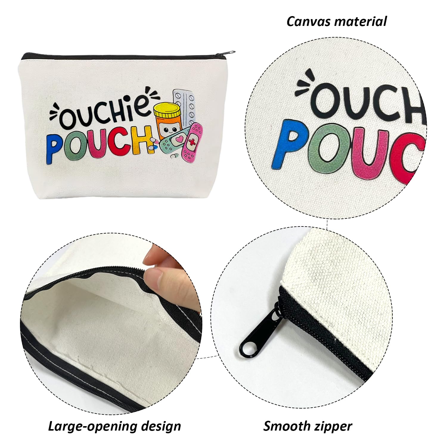 2 Lettera Portatile Sacchetti Cosmetici, Semplice Medicina Sacchetto Di Immagazzinaggio, Borsa Da Toilette Da Viaggio All'Aperto, Piccolo Oggetto Sacchetto Di Immagazzinaggio.
