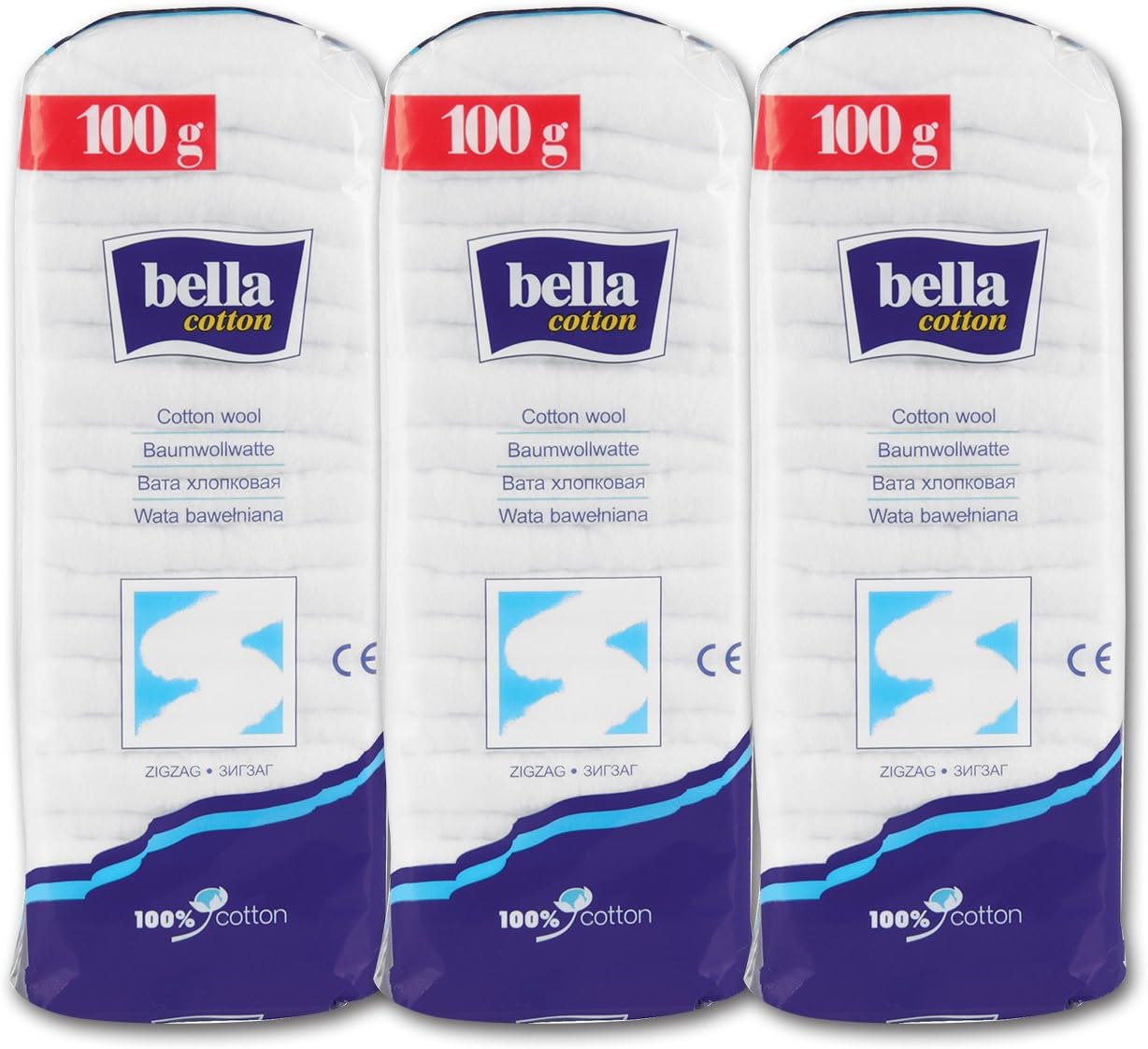 BellaCotton Wool - 100 g (Pack of 3)