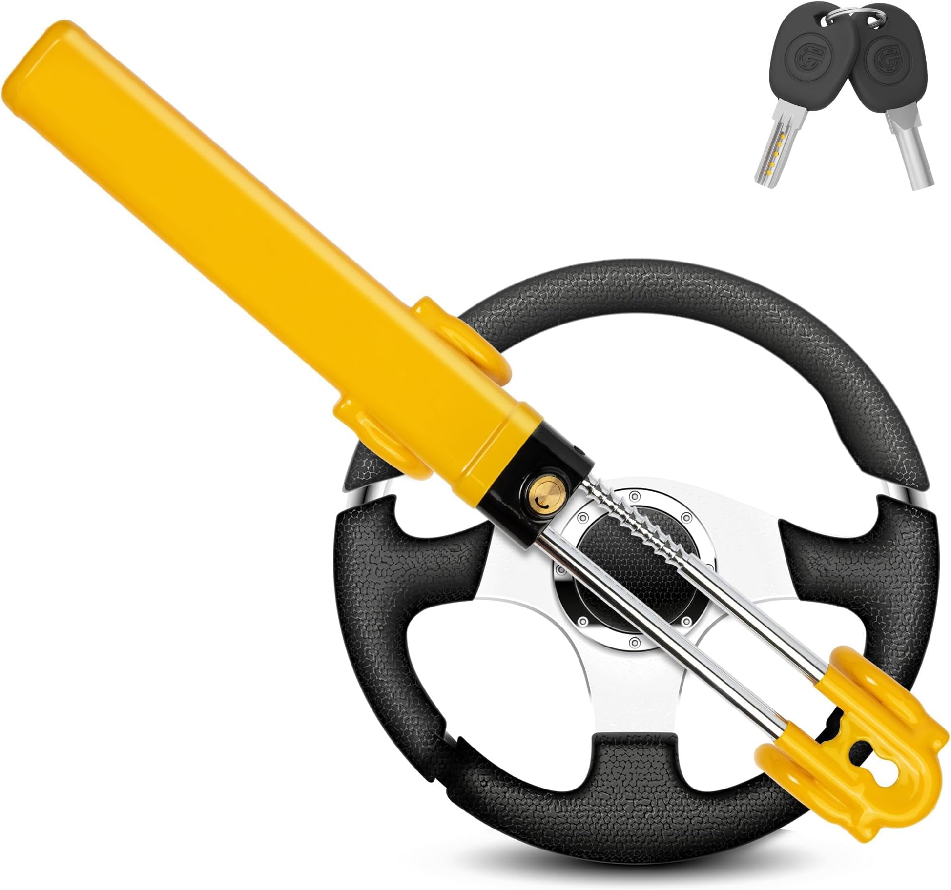 Steering Wheel Lock for Porsche Cayenne II 2010-2014, Steering Lock Car Steering Wheel to Seat Belt Locks Anti-Theft Device car Accessories